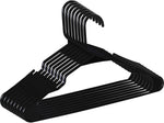 Zoyer Standard Plastic Hangers - Durable and Strong - Black (50)