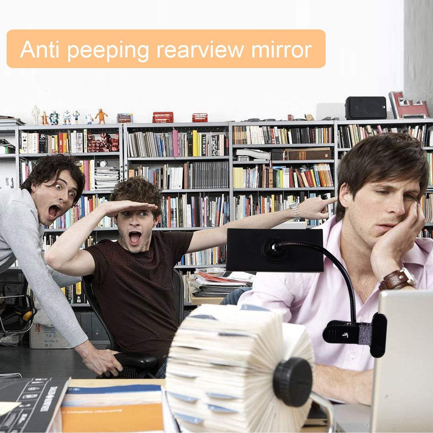 Gosear Office Clip On Cubicle Mirror, Computer Rearview Mirror, Convex ...