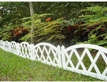 Worth Garden Plastic Fence Pickets Indoor Outdoor Protective Guard Edging Decor