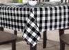 COTTON CRAFT Buffalo Check Cotton Table Cloth - 60" x 102" Size - Black and White Plaid for Wedding, Part, Home Dinning Wedding, Kitchen Picnic