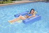 Poolmaster Swimming Pool Floating Chaise Lounge, Caribbean, Blue Stripe