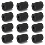 Gibot 12 Pack Professional Sweep Hose Scrubber Tail Replacement Scrubbers Fits Polaris 180, 280, 360, 380, 480,3900 Sport Vac-Sweep Pool Cleaner Sweep Hose Scrubber 9-100-3105, Black